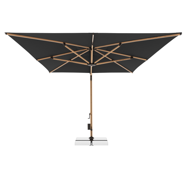 Doppler Premium Pendelschirm ALU WOOD XL ULTRA 400x300cm LED Anthrazit